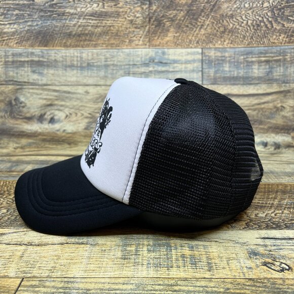 Catnip Madness Unisex Trucker Hat Black Snapback Funny Cat Shirt Meme Ball Cap - Picture 3 of 4